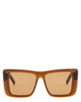 Saint Laurent Brown Acetate Sunglasses