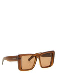 Saint Laurent Brown Acetate Sunglasses