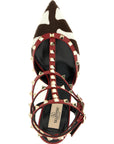 Valentino Garavani Multicolor Calfskin Mid Heel Pumps