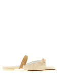 MM6 Maison Margiela Beige Cowhide Slides