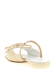 MM6 Maison Margiela Beige Cowhide Slides