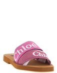 Chloé Multicolor Linen Slides