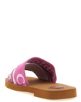 Chloé Multicolor Linen Slides