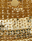 Paco Rabanne Gold Brass Clutch Bag