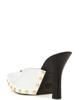 Versace Bicolor Calfskin High Heel Pumps