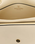 Valentino Garavani White Lamb Leather Shoulder Bag
