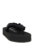 Balenciaga Black Viscose Slides