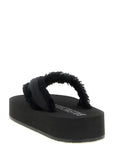 Balenciaga Black Viscose Slides