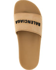 Balenciaga Beige Plastic Slides