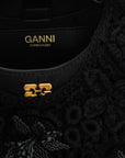 Ganni Black Organic Cotton Handbag
