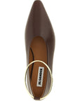Jil Sander Brown Goatskin Ballet Flats