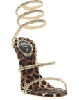 RENE CAOVILLA Multicolor Viscose Stiletto Heel Sandals