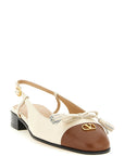 Valentino Garavani Black Leather Ballet Flats