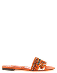 Dolce & Gabbana Orange Cotton Slides