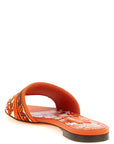 Dolce & Gabbana Orange Cotton Slides