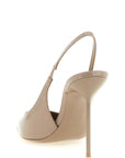 Paris Texas Beige Calfskin High Heel Pumps
