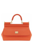 Dolce & Gabbana Orange Calfskin Handbag
