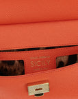 Dolce & Gabbana Orange Calfskin Handbag