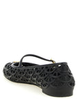 Valentino Garavani Black Polyvinyl Ballet Flats