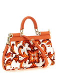 Dolce & Gabbana Orange Cotton Handbag