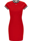 Versace Multicolor Cotton Short Dress