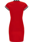 Versace Multicolor Cotton Short Dress