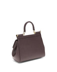 Dolce & Gabbana Brown Calf Leather Bos Taurus Handbag