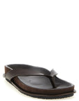 Jacquemus Brown Cowhide Slides