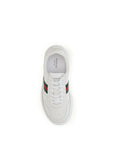 Gucci White Calf Leather Bos Taurus Chunky Sneakers