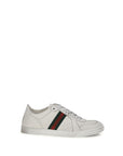 Gucci White Calf Leather Bos Taurus Athletic Sneakers