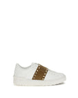 Valentino Garavani White Calf Leather Bos Taurus Sneakers