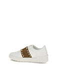 Valentino Garavani White Calf Leather Bos Taurus Sneakers