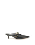 Balenciaga Black Calf Leather Bos Taurus Mules