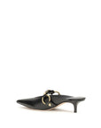 Balenciaga Black Calf Leather Bos Taurus Mules