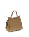 Dolce & Gabbana Beige Calf Leather Bos Taurus Handbag