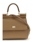 Dolce & Gabbana Beige Calf Leather Bos Taurus Handbag