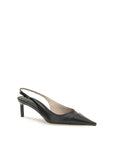 Tom Ford Black Calf Leather Bos Taurus Mid Heel Pumps