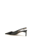 Tom Ford Black Calf Leather Bos Taurus Mid Heel Pumps