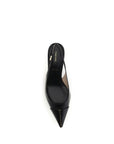 Tom Ford Black Calf Leather Bos Taurus Mid Heel Pumps