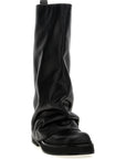 The Attico Black Calfskin Over The Knee