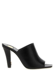 Saint Laurent Black Leather Stiletto Heel Sandals