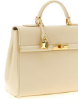 Dolce & Gabbana White Lamb Leather Handbag
