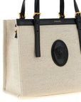 Versace Beige Leather Tote Bag
