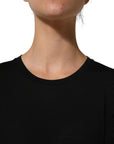 Dolce & Gabbana Black Wool Crew Neck Short Sleeves Men T-shirt