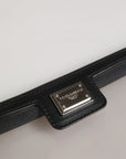 Dolce & Gabbana Transparent PVC Clutch Pouch Purse Branded Logo Plaque Bag
