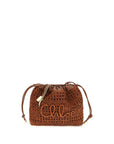 Chloé Brown Raffia Shoulder Bag