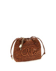 Chloé Brown Raffia Shoulder Bag