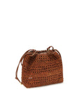 Chloé Brown Raffia Shoulder Bag