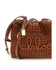 Chloé Brown Raffia Shoulder Bag