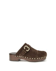 Chloé Brown Calf Leather Bos Taurus Clogs
